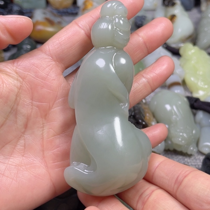 和田玉未镶嵌挂件