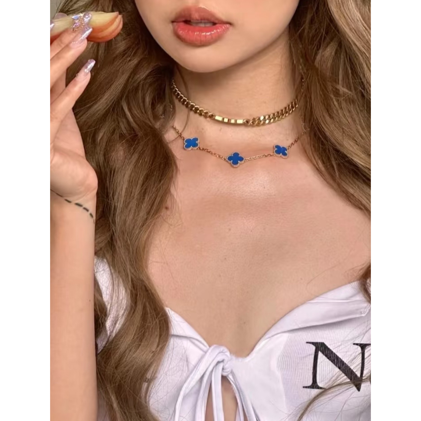 男女款幸运草10花围巾