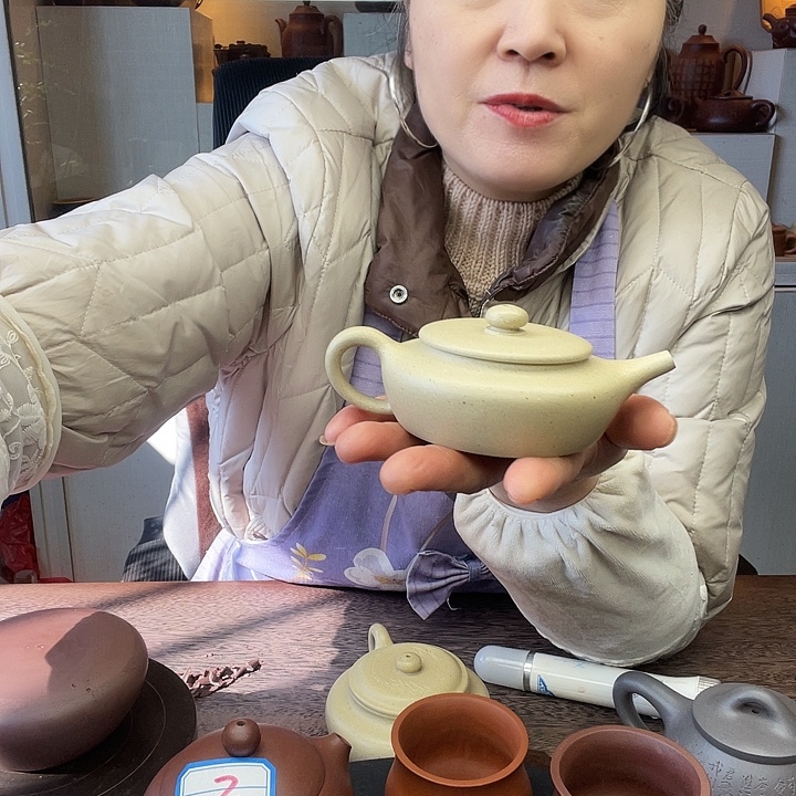 紫砂茶壶宜兴紫砂原矿本山绿