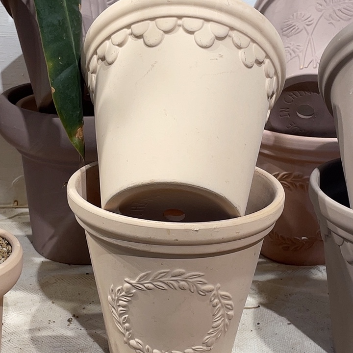 红陶16×14花盆两个