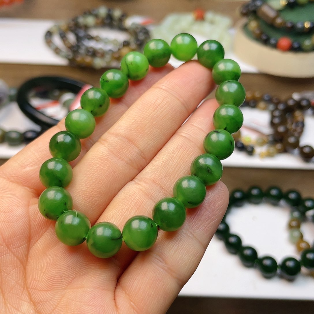 和田玉手串卡10未镶嵌