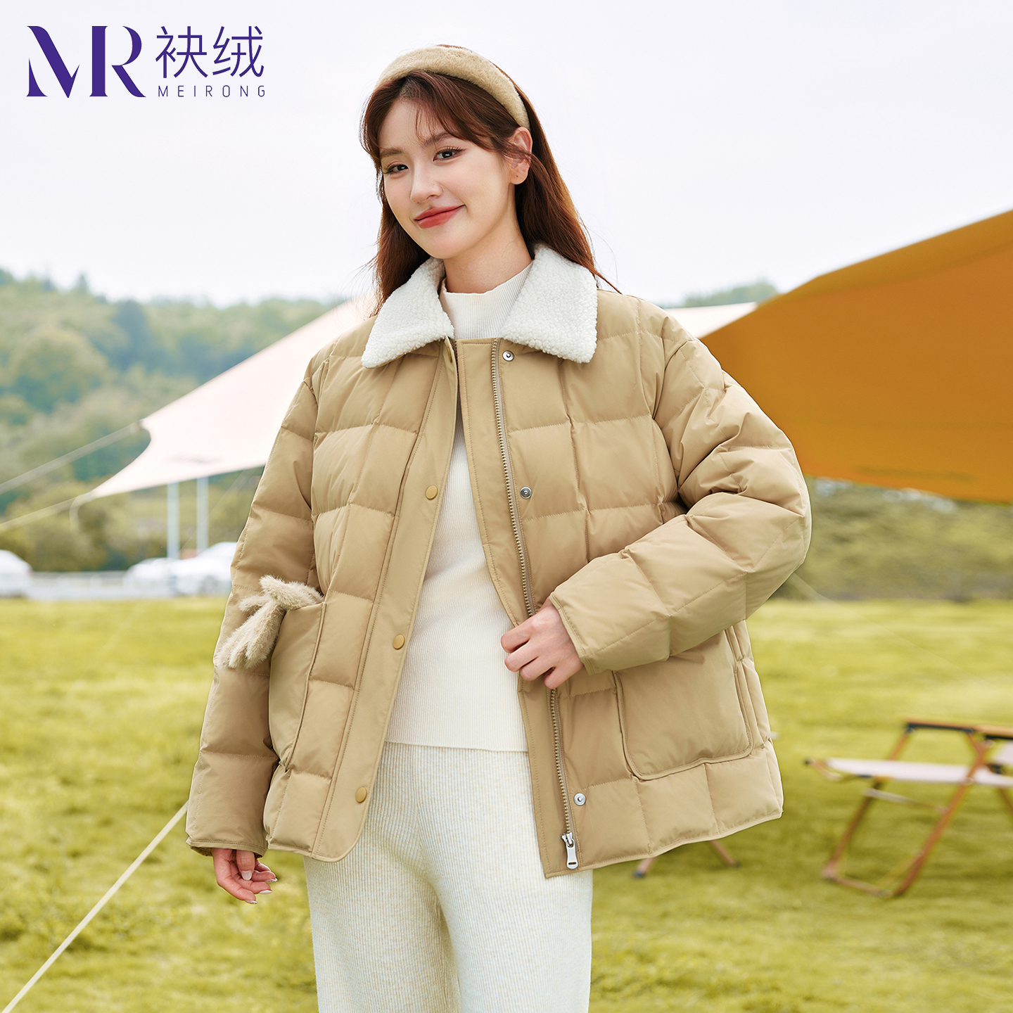 【MR·袂绒】90绒短款羽绒服新款女款爆款2025新款时尚加厚保暖外套