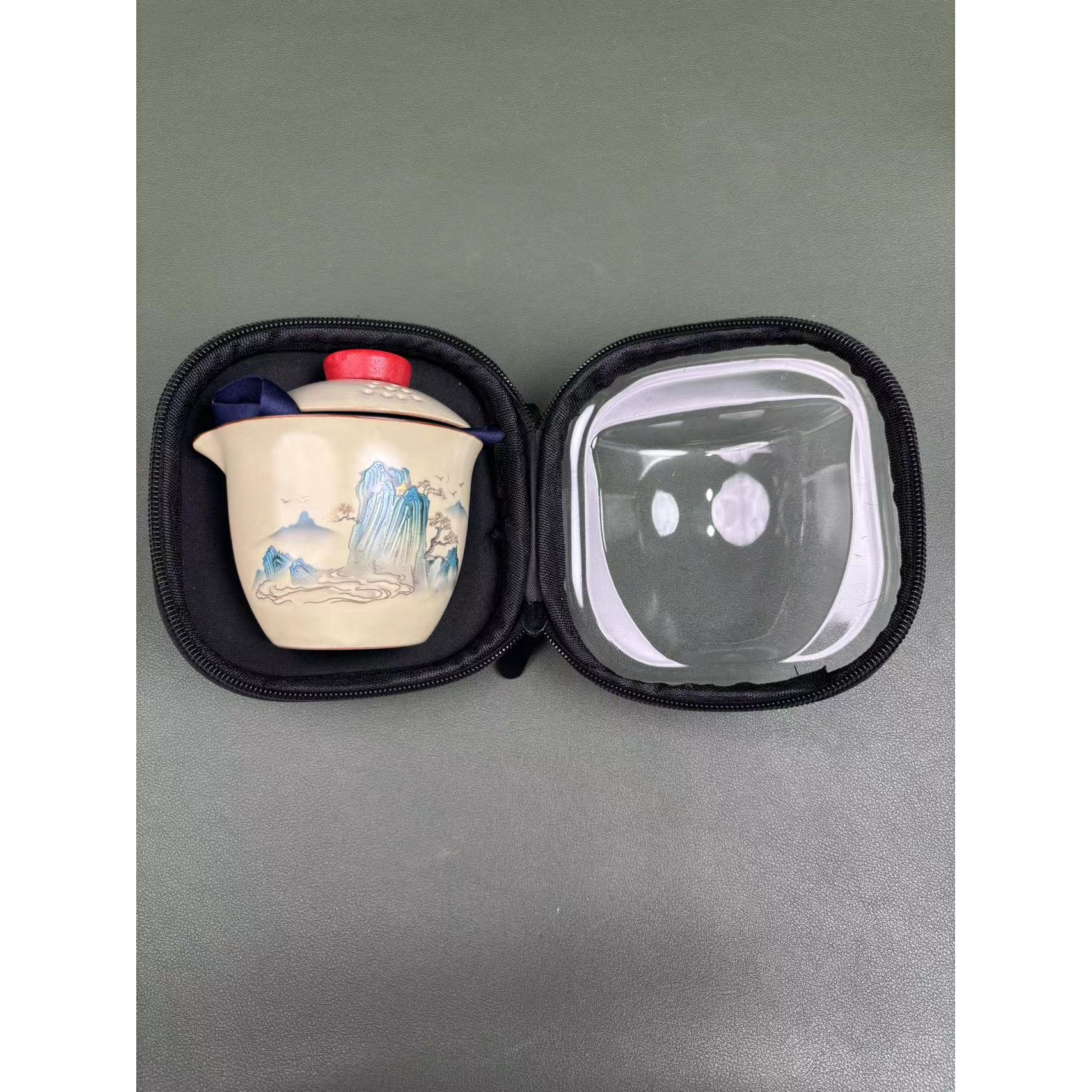 黄汝山水千里江山三杯旅行套D10