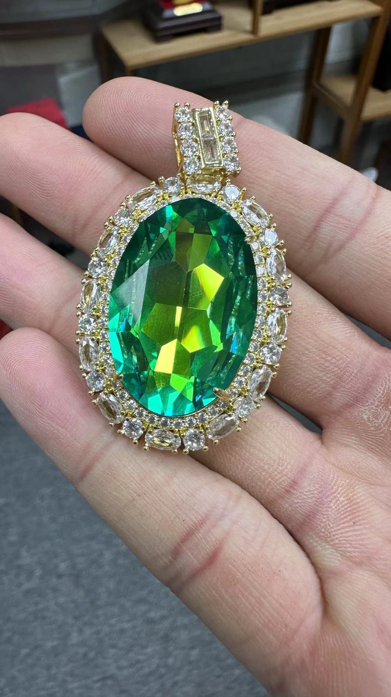 国风设计款 典藏款 绿吊坠sz046