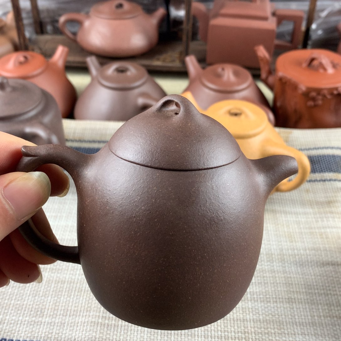 紫砂茶壶天青泥微微瑕