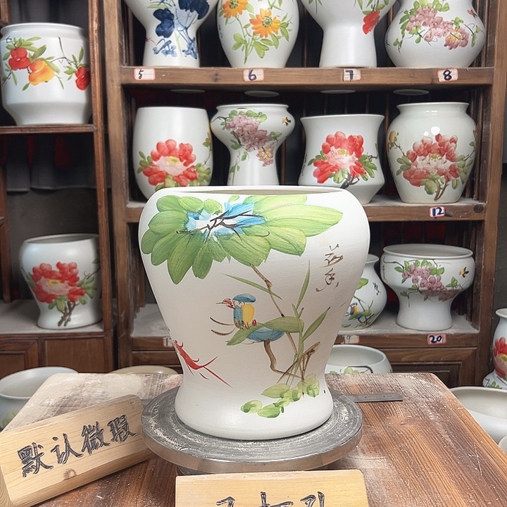 摆件鱼尾鸟新款陶瓷陶瓷