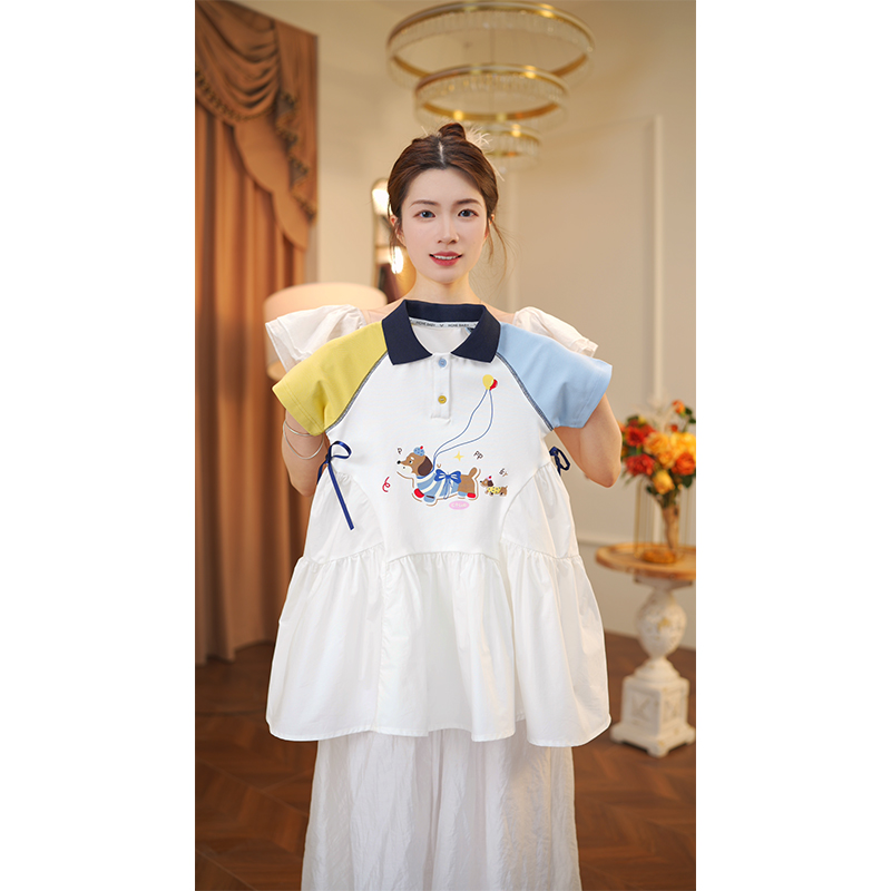 女童连衣裙2025夏季新款休闲中大童女宝休闲公主裙10055