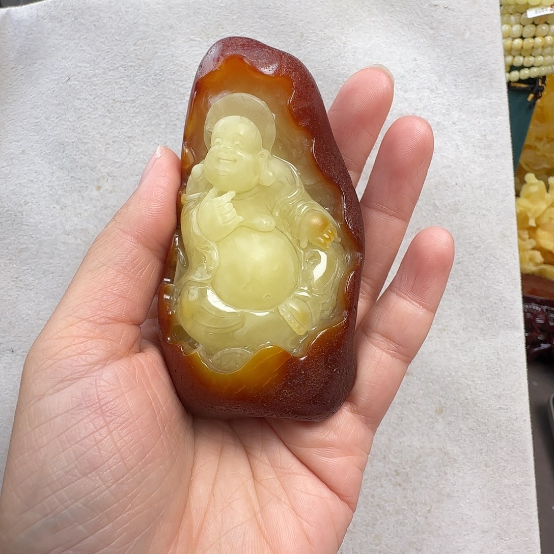 鹏***波蜜蜡未镶嵌珠宝奇石