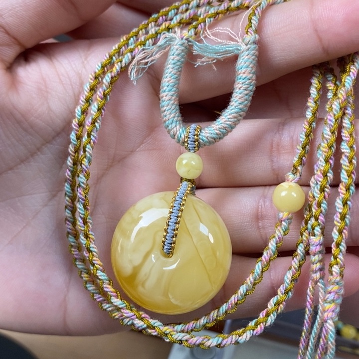 未镶嵌琥珀裸石平安扣