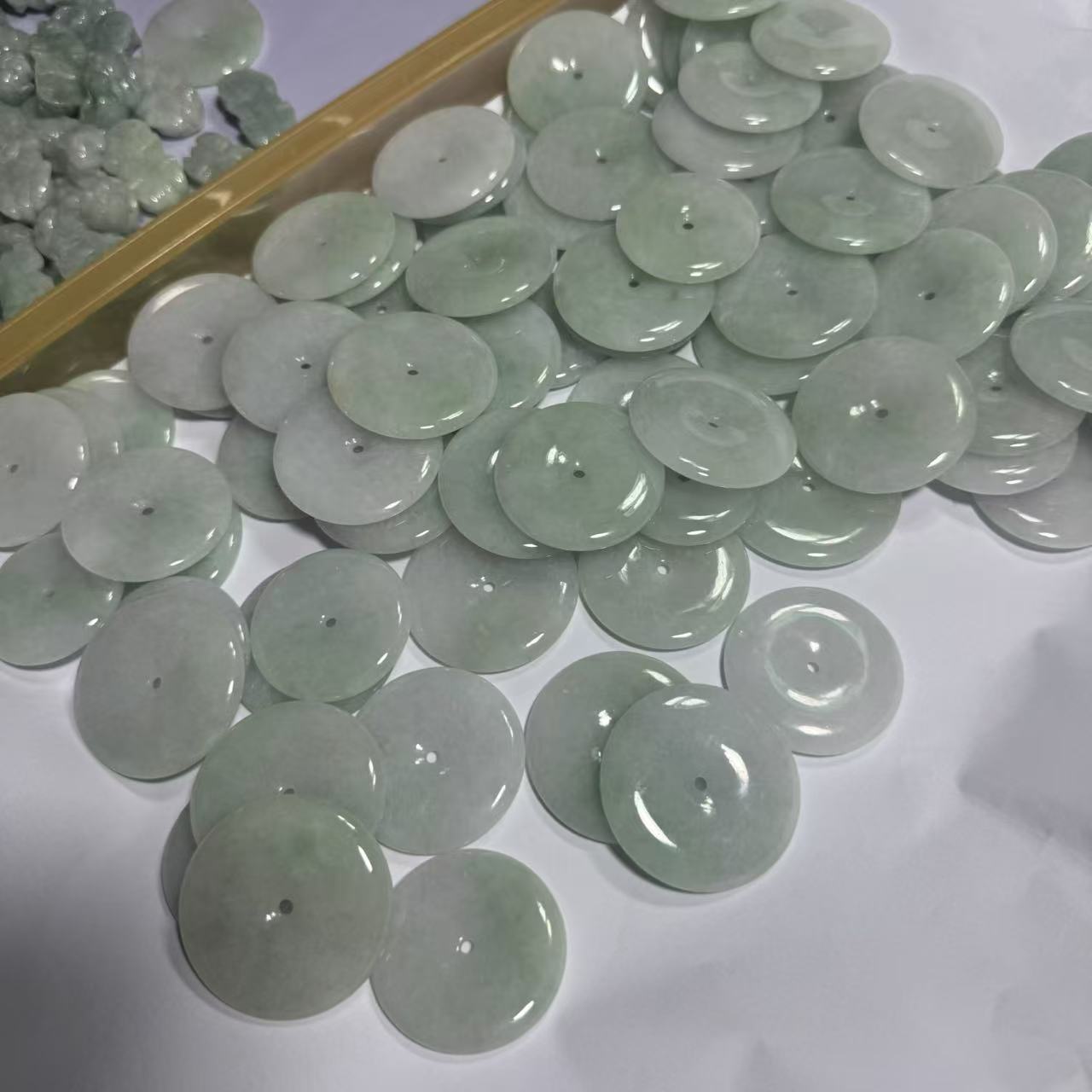 天然A货翡翠平安扣吊坠-c684-多样性发一