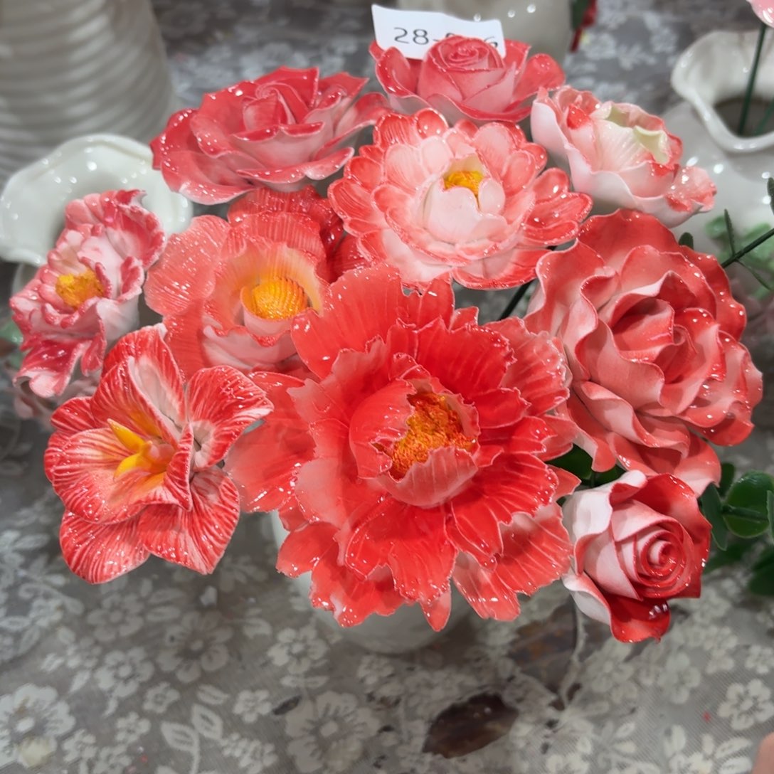 2826 陶瓷花拍满20元爱退款拉黑