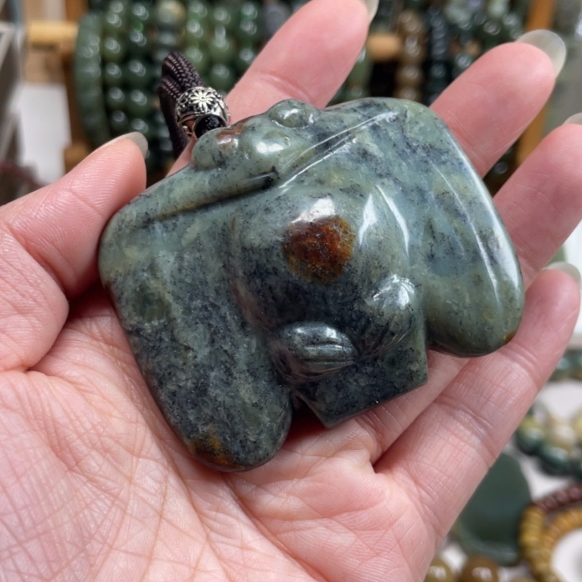 【闪购商品】岫岩河磨玉（透闪石质玉）手把件未镶嵌