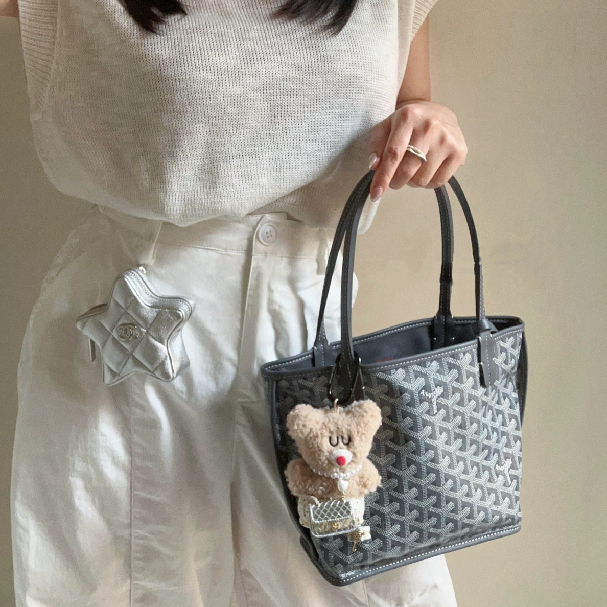 95新 Goyard 御古屋/80274/mini购物袋 子母 19年