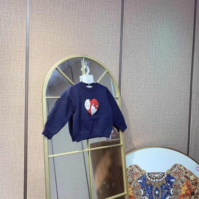 AC483   宝宝深蓝色长袖毛衣   秋款