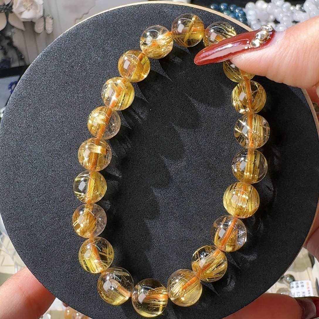 水晶手链未镶嵌钛晶9.7