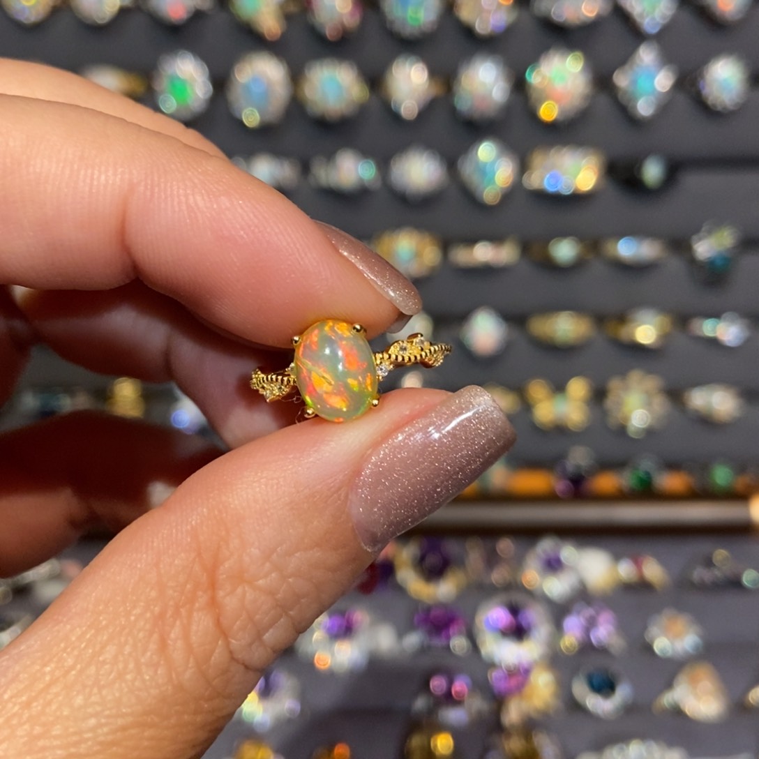 欧泊欧别戒指未镶嵌