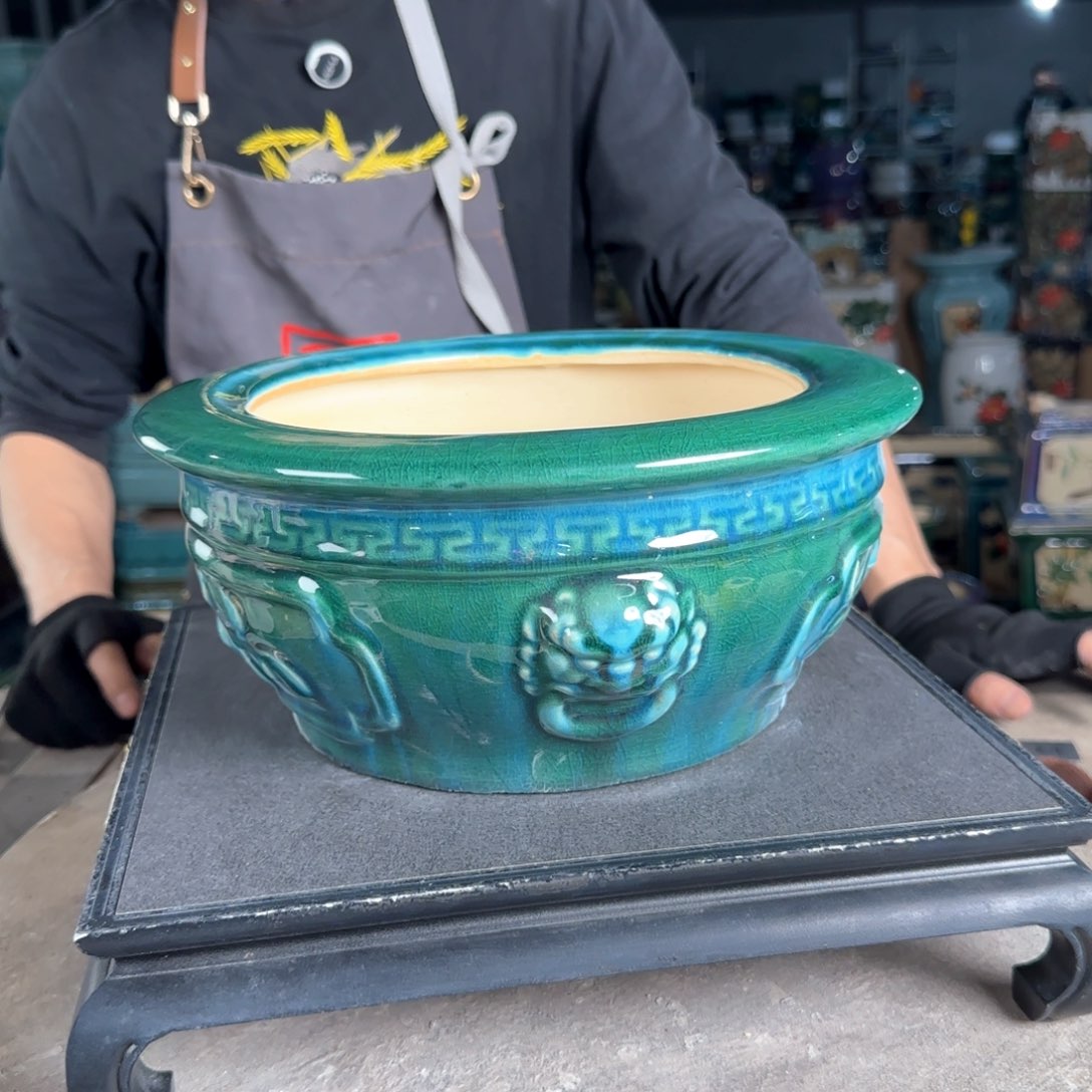 一风堂石湾花盆。微瑕053