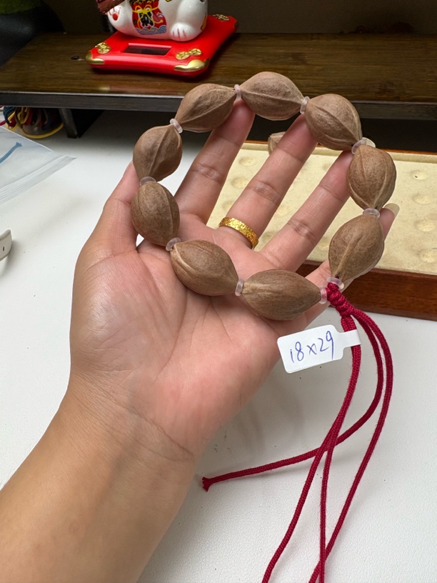 年年铁核，18/29原生态铁核橄榄核手串