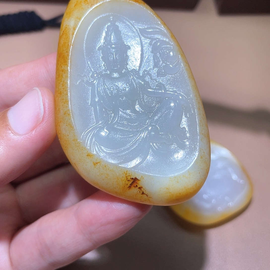 和田玉颈饰未镶嵌A7 