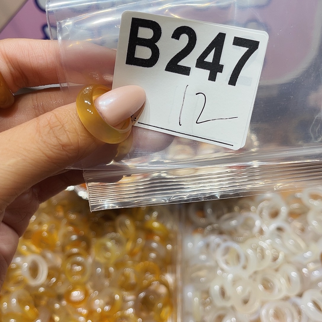未镶嵌戒指玛瑙/玉髓b247