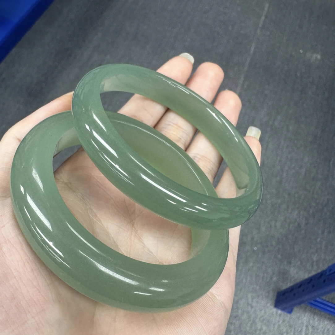 笛子家—精美全玉化深湖水绿正宽手镯多样性发一