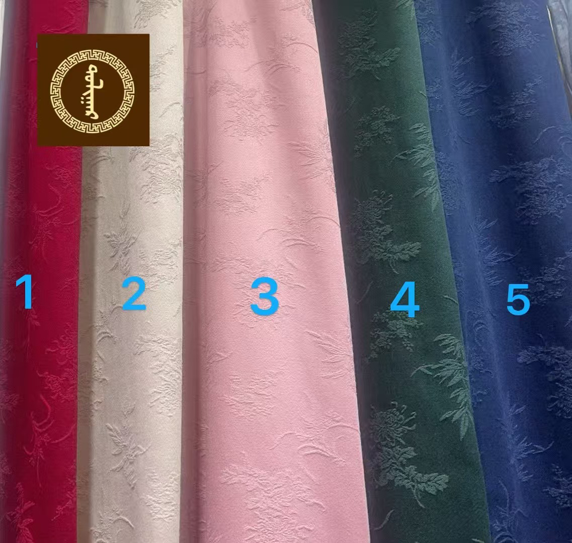 纯棉蒙古袍面料 