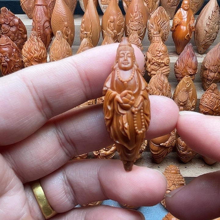 吊坠橄榄核18观音福利