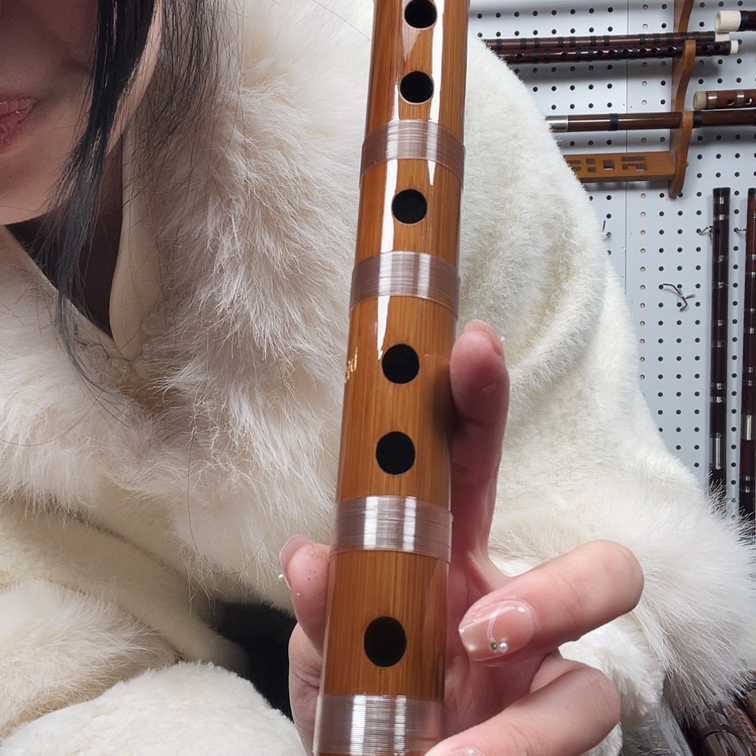 苦竹白铜双插大调门