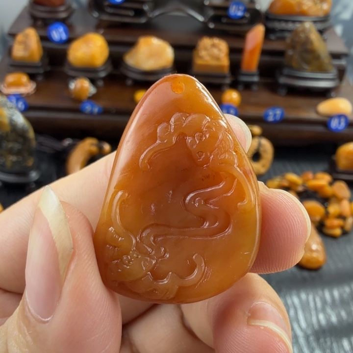 田黄石田黄石挂饰