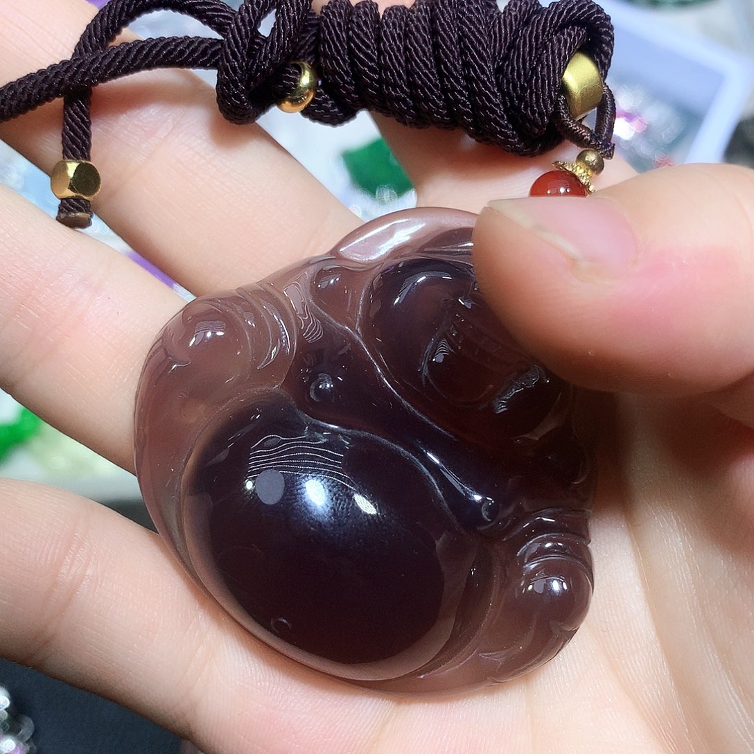 铜合金烟紫色大佛公