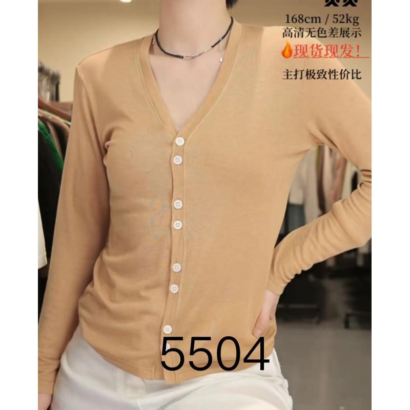 5504（部分无水洗唛，介意慎拍）SANFAN新款针织衫