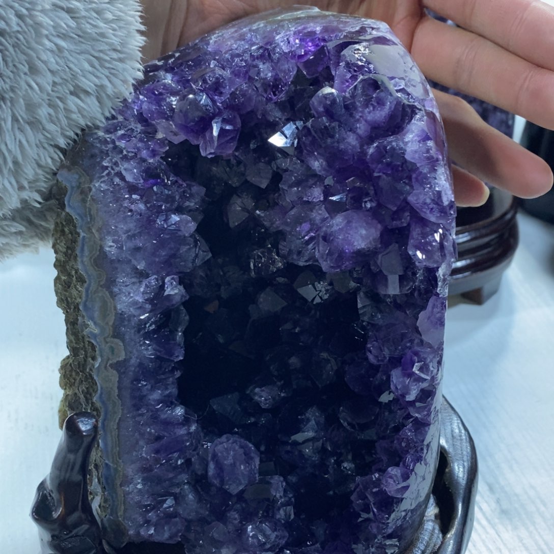 紫晶摆件摆件未镶嵌