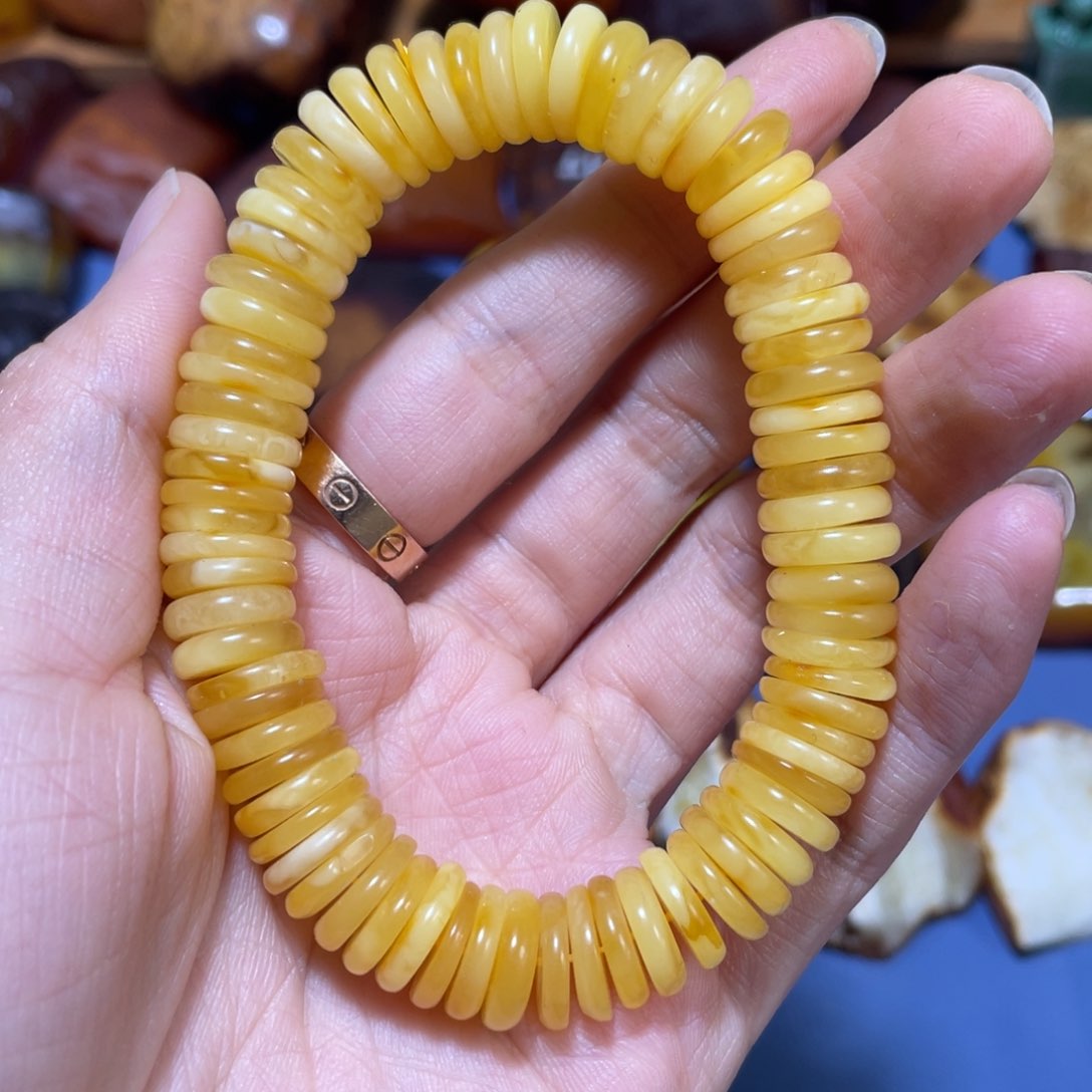 定制琥珀未镶嵌竹****o原石