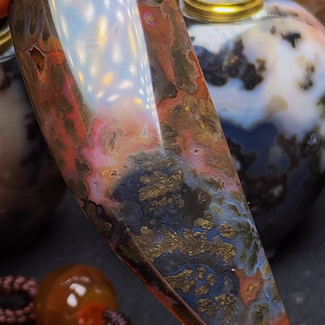 未镶嵌颈饰玛瑙/玉髓人***心