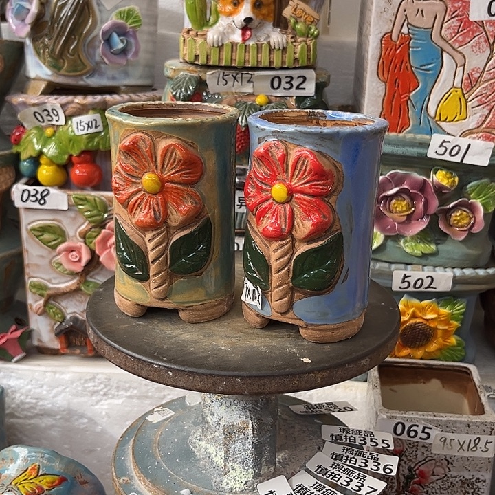 粗陶材质多肉花盆