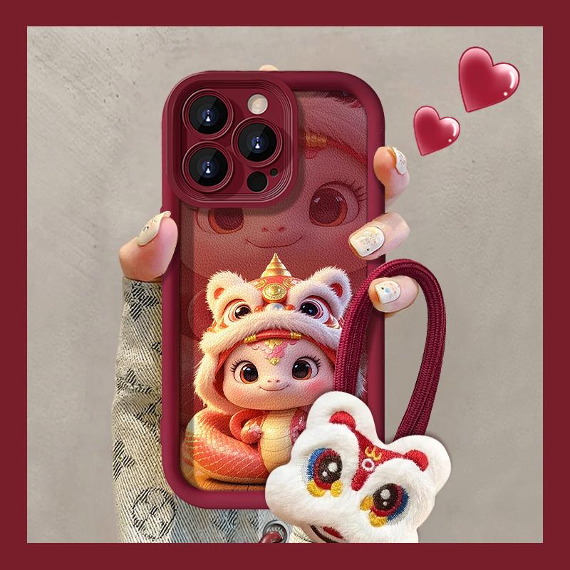 醒狮蛇适用于VIVO真我oppo一加IQOO高颜值简约竖纹防摔手机壳（领）