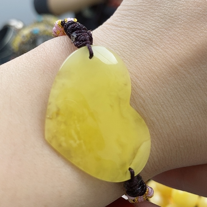 琥珀手链未镶嵌手排