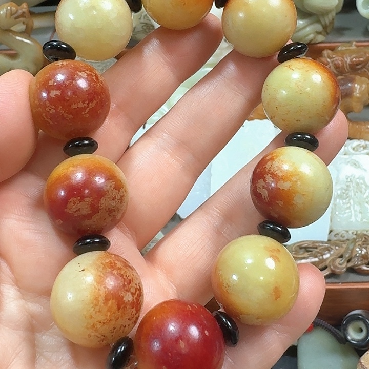 和田玉未镶嵌把件丽*