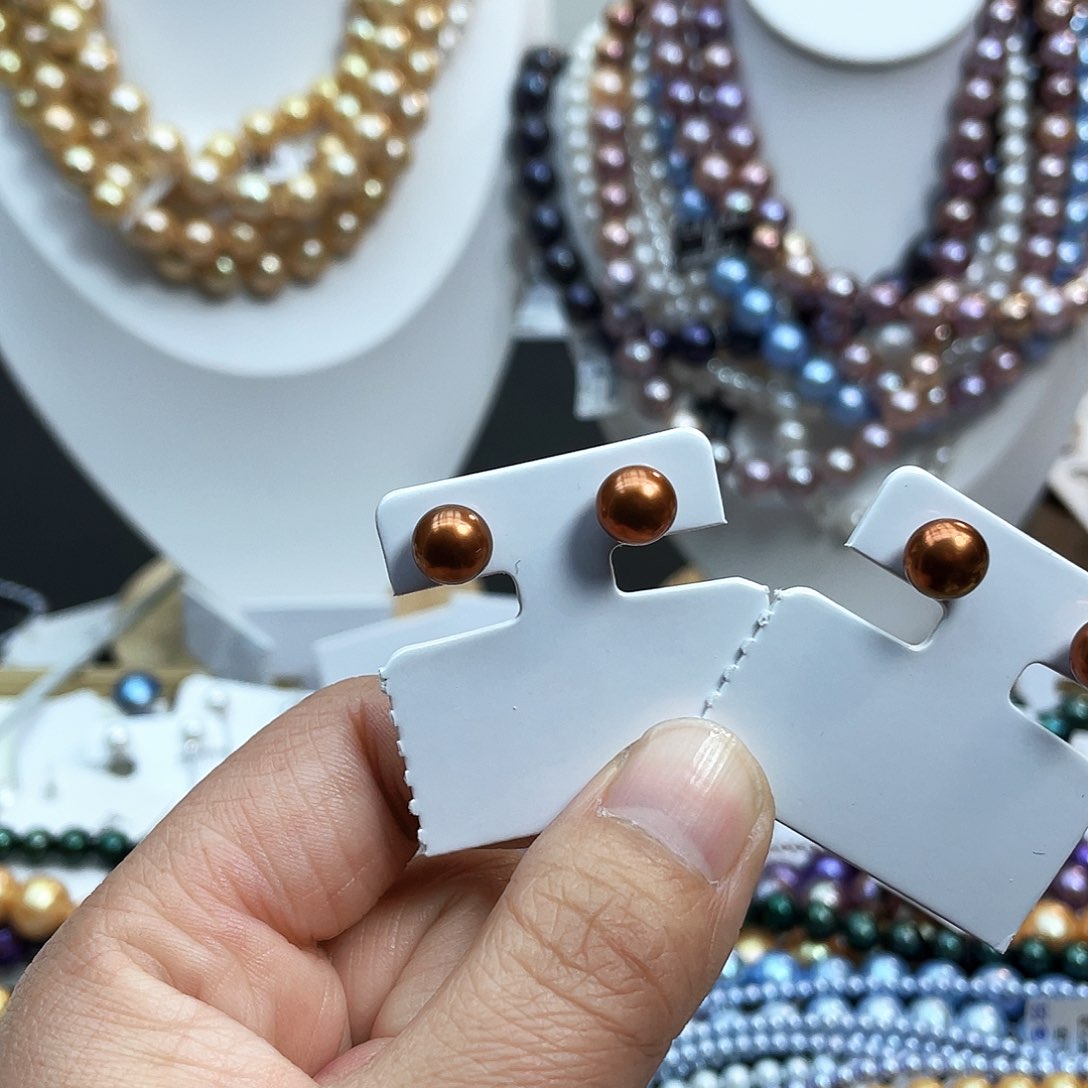 淡水珍珠耳饰银S925镶嵌