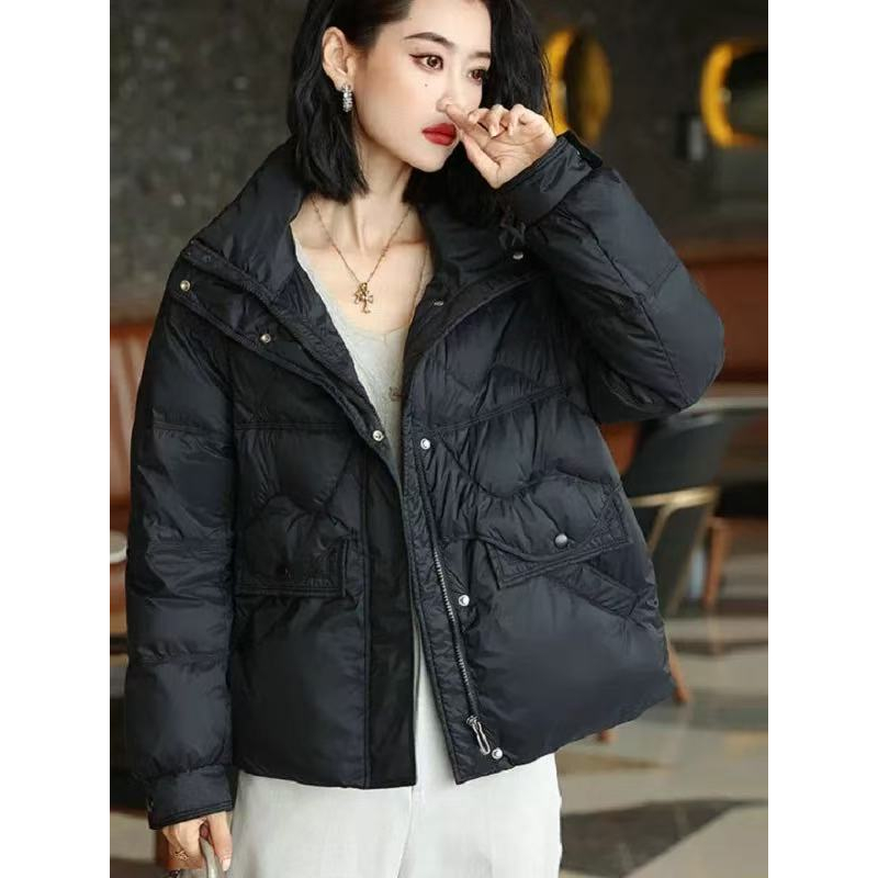 111#冬季新款短款羽绒服女轻薄女款宽松外套