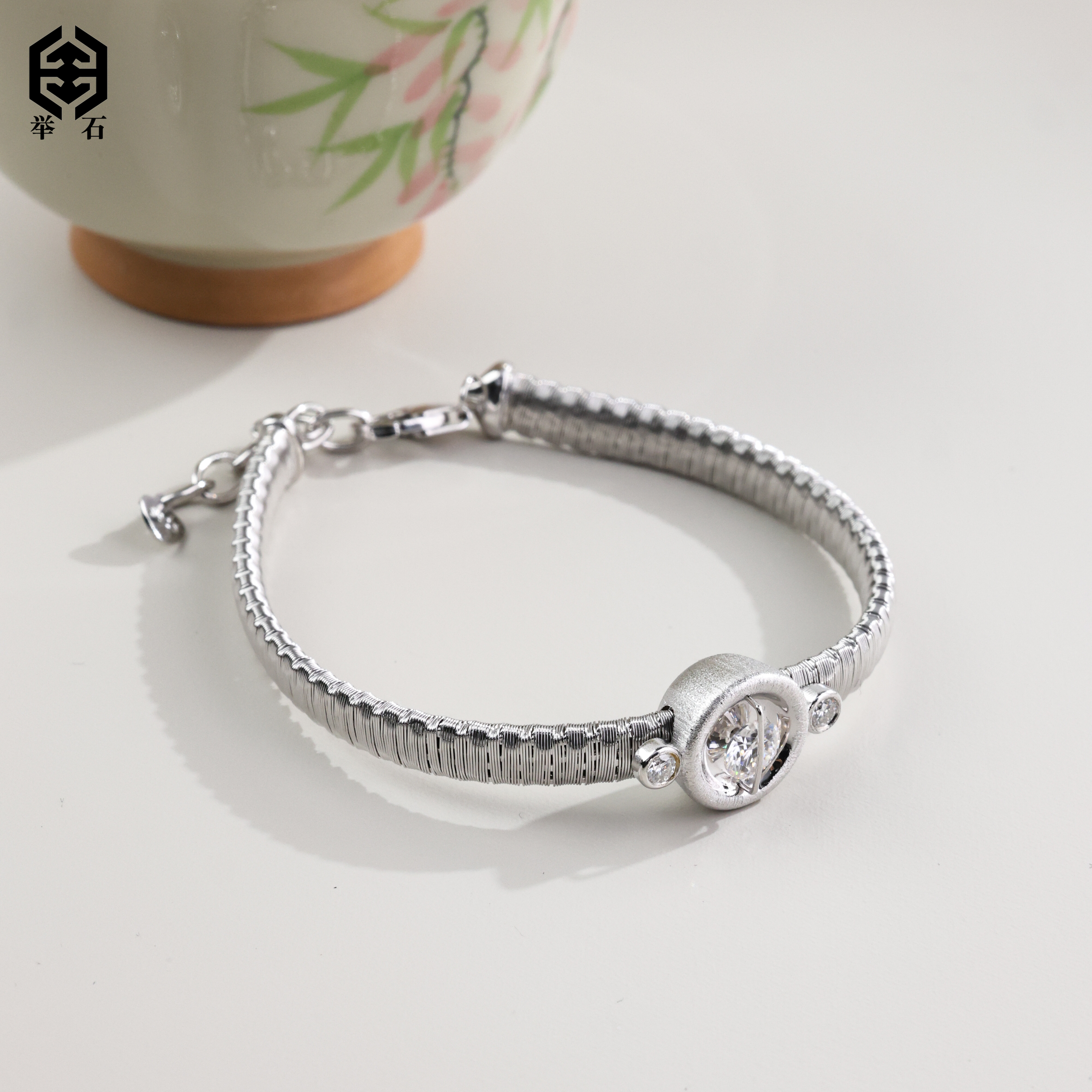 925银银制品 【举石臻品】TH1231-1980-1个性手链(一件）X