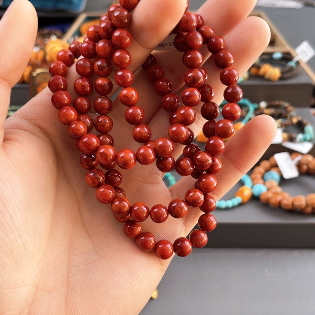 南红玛瑙颈饰未镶嵌项链