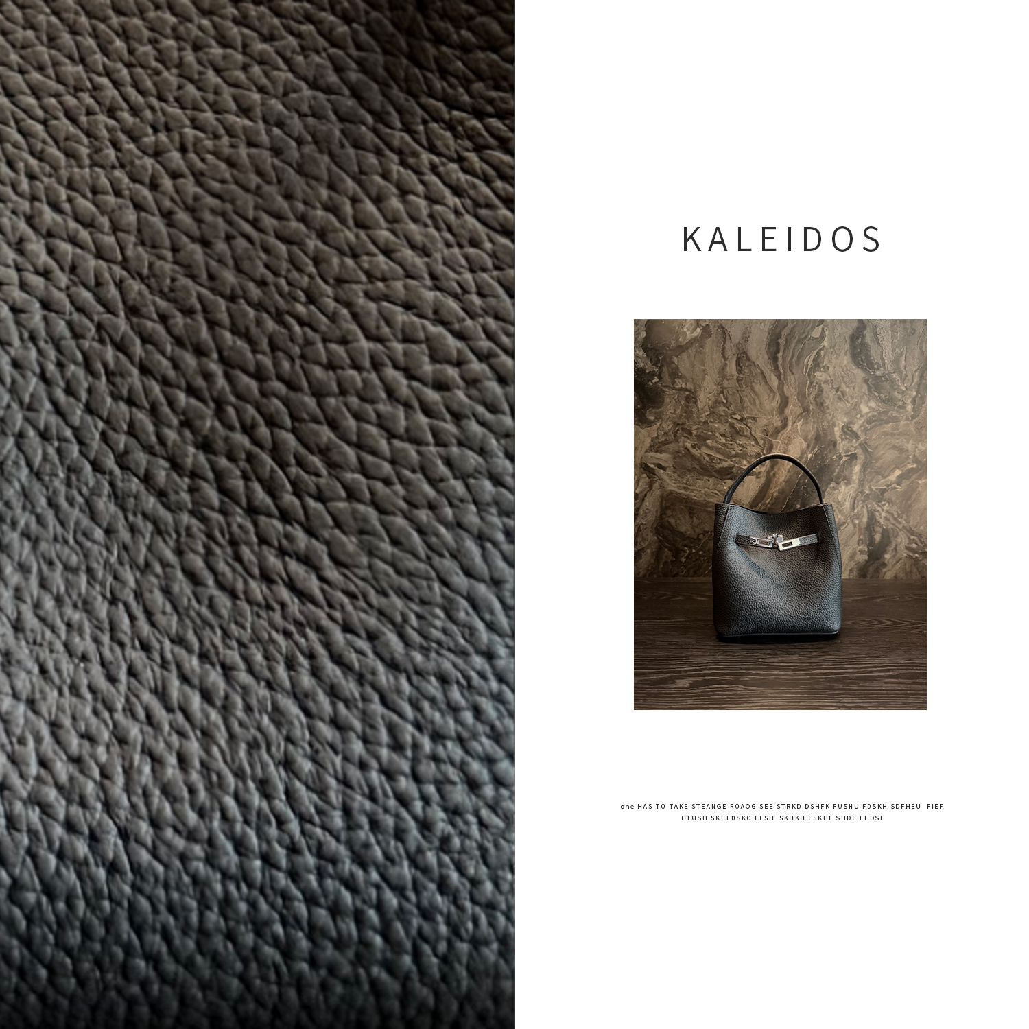 Kaleiods  经典百搭  粒面头层牛皮  女包