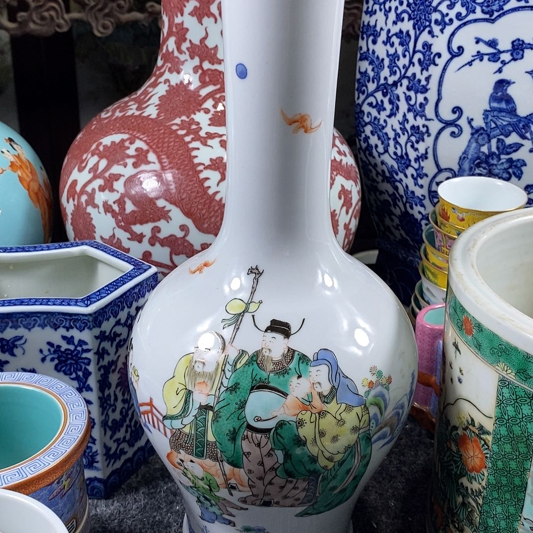 手工手绘陶瓷摆件工艺品狐****苏