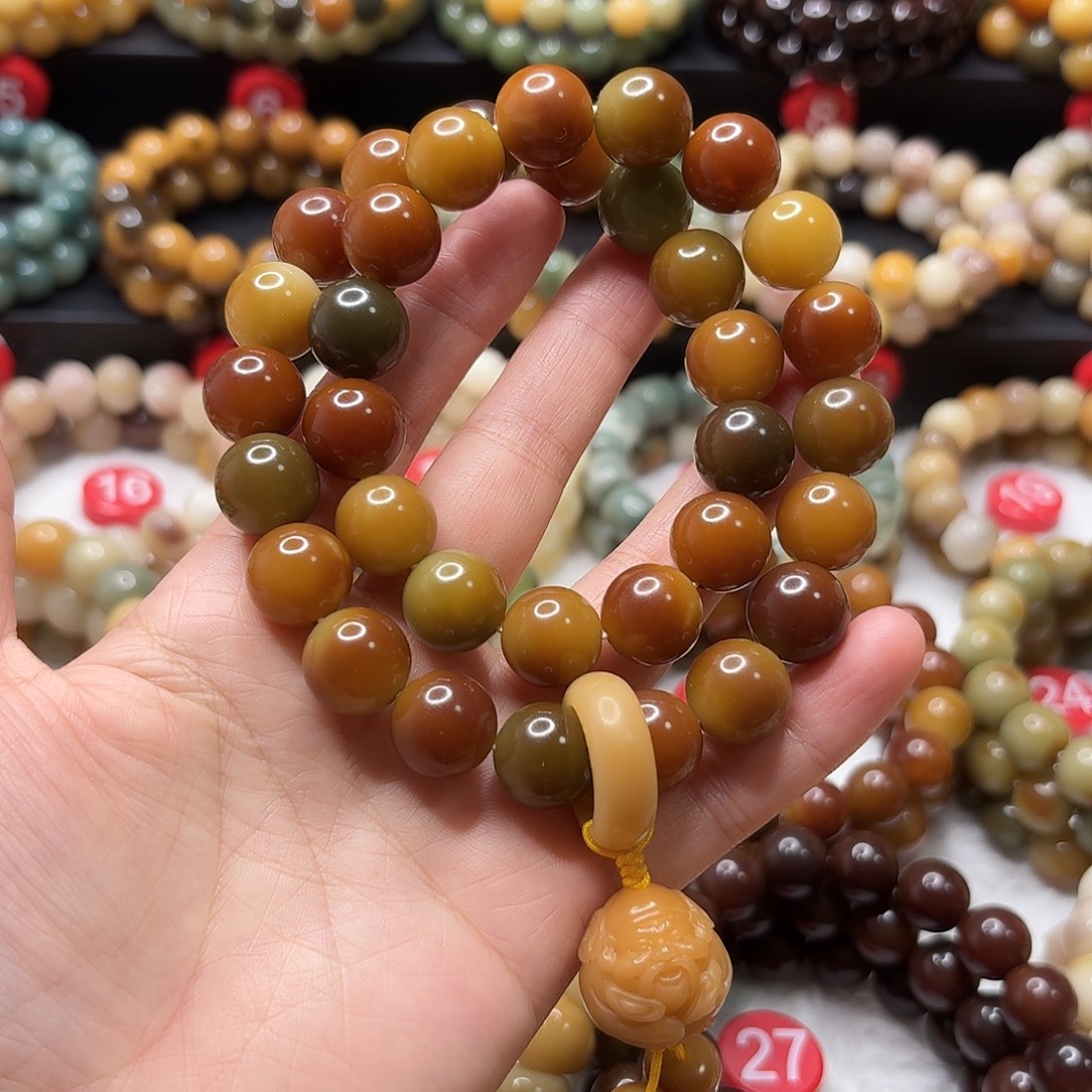 手串菩提根/象牙果敦煌正圆手持