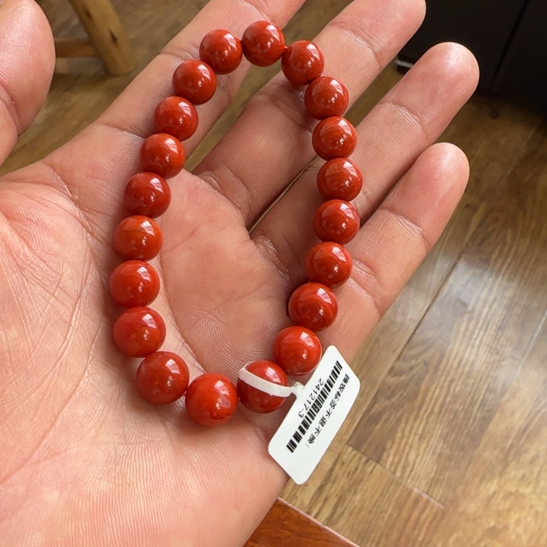南红玛瑙9mm九口单圈未镶嵌