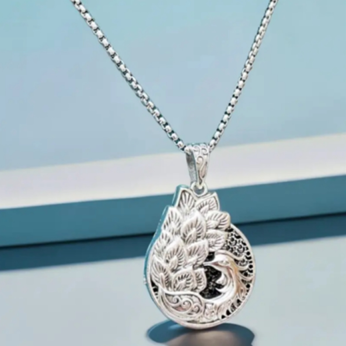 吊坠 凤凰回头吊坠女士凤舞九天长款项链毛衣链