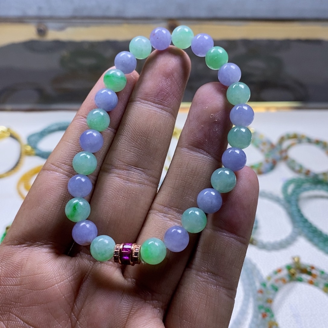 定制翡翠未镶嵌缅甸翡翠a货卡7.7