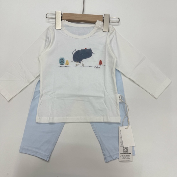 GZ  【3003】大象踩单车单面布圆领套