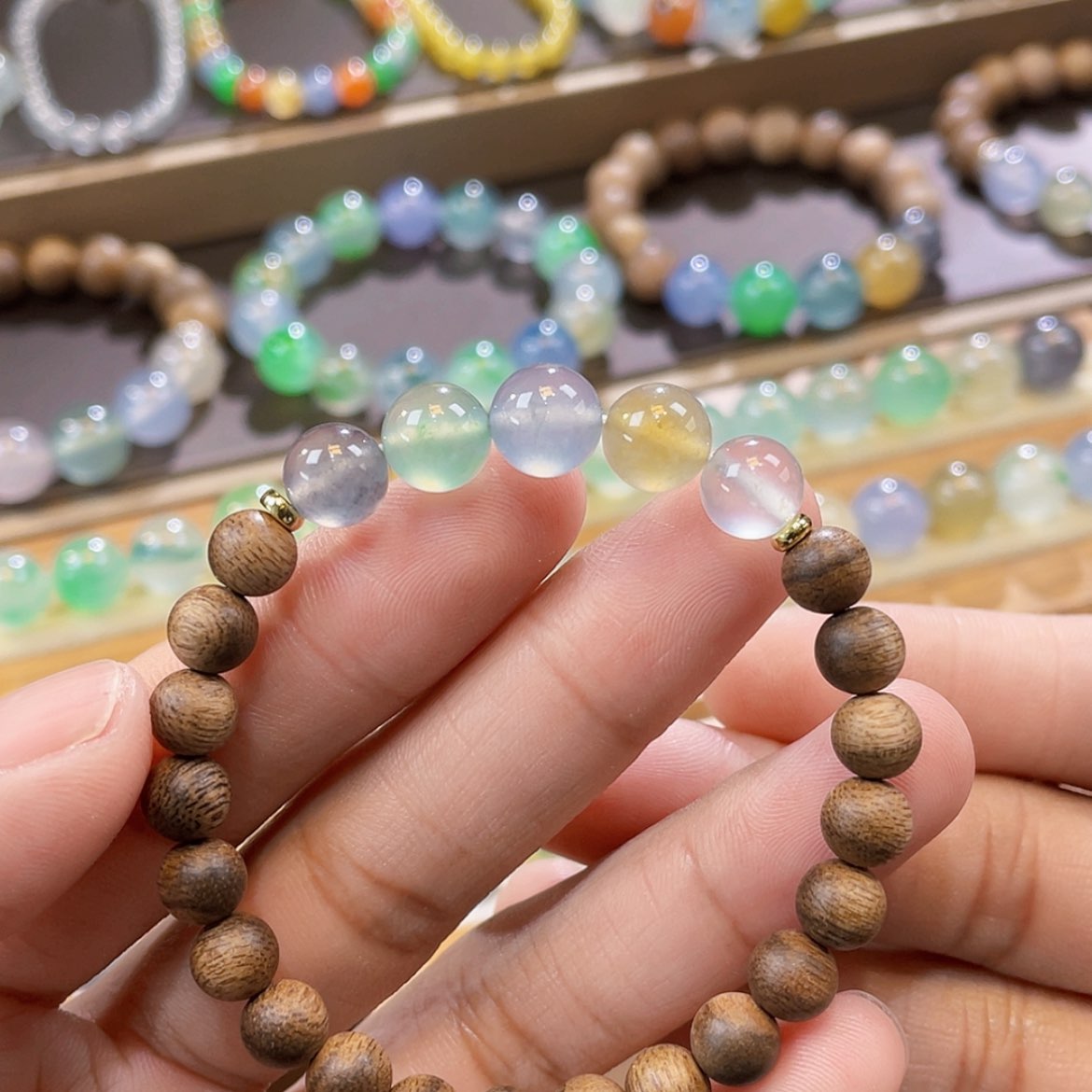 【闪购商品】未镶嵌手链翡翠卡8+多宝